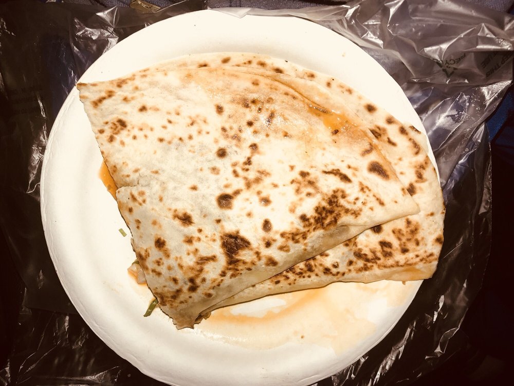 Quesadilla fresh off the griddle